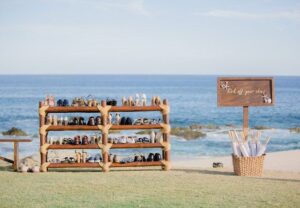 Beach Wedding in Marbella - Decor and Inspiration - shoe station