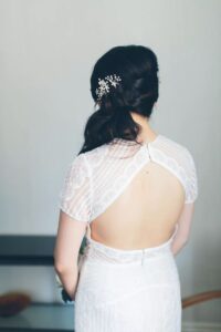 Bridal Hair and Accessory Trends 2024 -ponytail